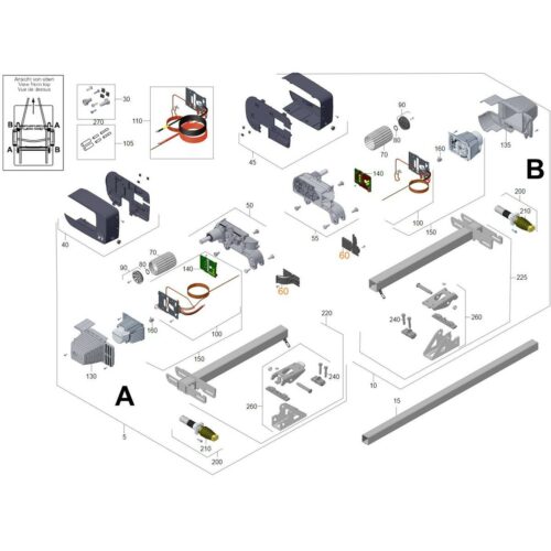 Kabelabdeckung inkl. Schrauben - Truma Ersatzteil Nr. 60020-51400 - für Mover XT