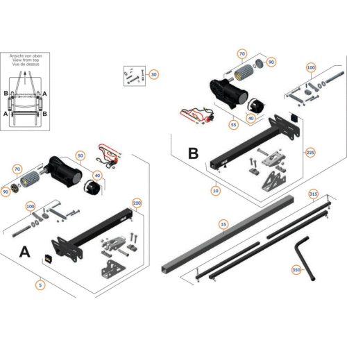 Motorabdeckung - Truma Ersatzteil Nr. 60031-00176 - für Mover Go2