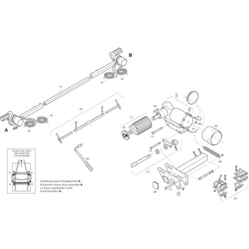 Haltering für Antriebsrolle - Truma Ersatzteil Nr. 60030-88400 - für Mover Go2