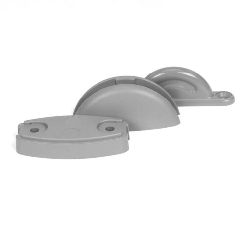 Gimeg Türfänger Plopp inkl. erhöhter Platte, Plastik, Grau