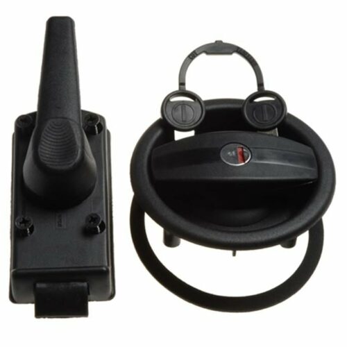 ZADI Wohnwagenschloss, System ZADI, inkl. Schlüssel & Zylinder, Schwarz