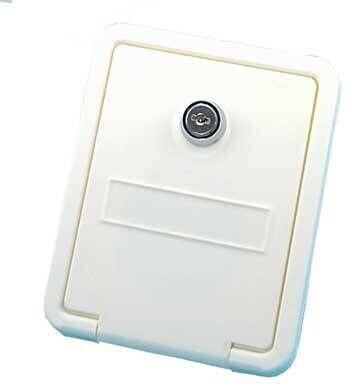 Lilie Einfüllstutzen mit verschließbarer Klappe weiß