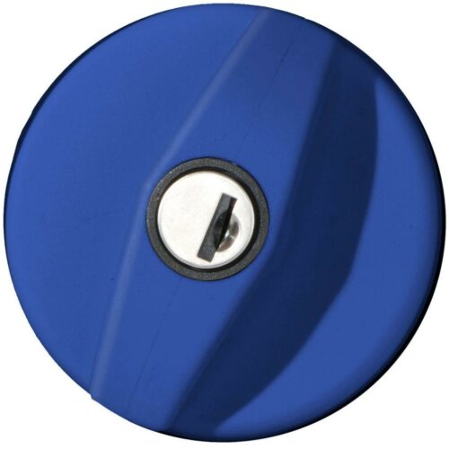 STS Tankdeckelverschluss mit Belüftung, inkl. Zylinder/Schlüssel, blau