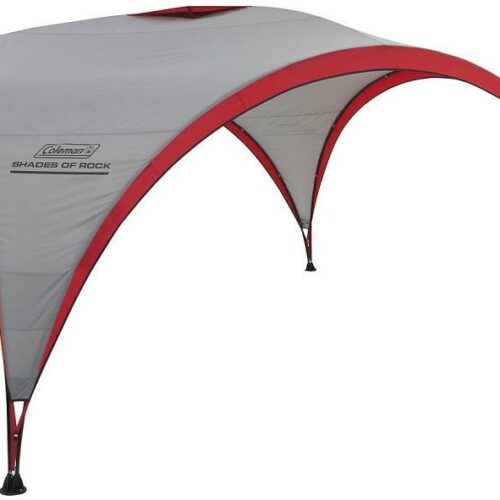Coleman Shades of Rock Festival Shelter, 450x450x243cm, grau/rot