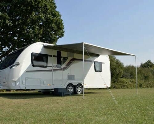 Dometic Revo Zip Sackmarkise eloxiert, 200cm, grau