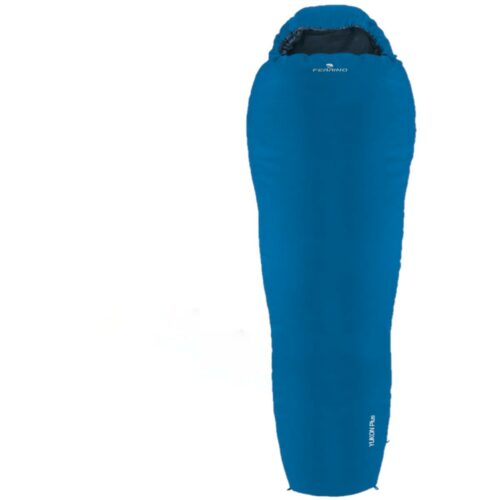 Ferrino Yukon Plus Mumienschlafsack, 220x80cm, blau, links