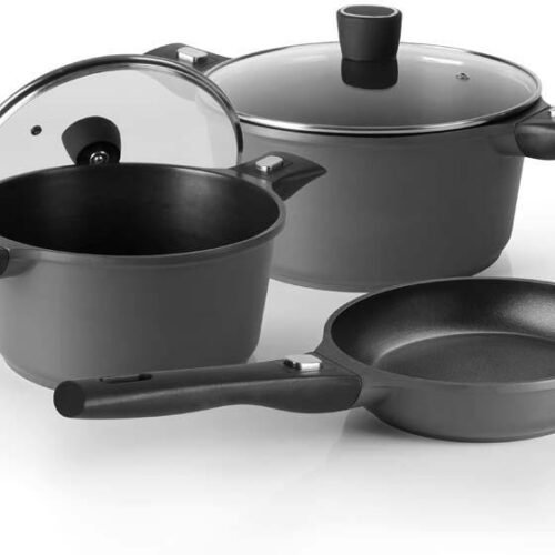 Camp4 Topfset, Griffe abnehmbar, Aluminium, 5-teilig