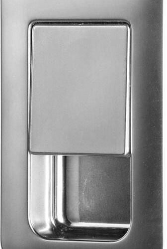 Möbelschnappschloss, 36x59mm, matt chrom