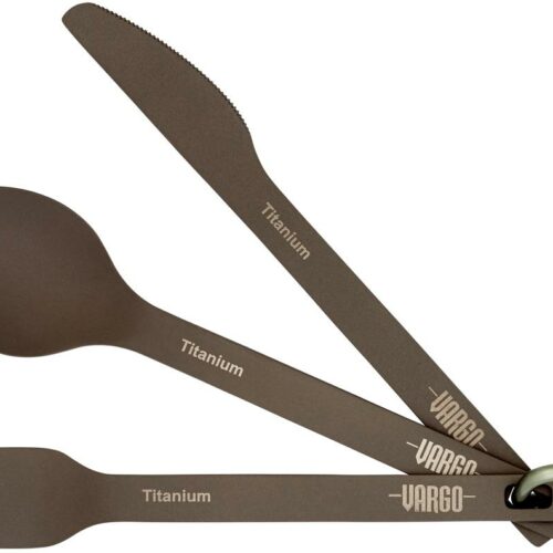 Vargo Titan-Besteckset, 3-teilig, braun