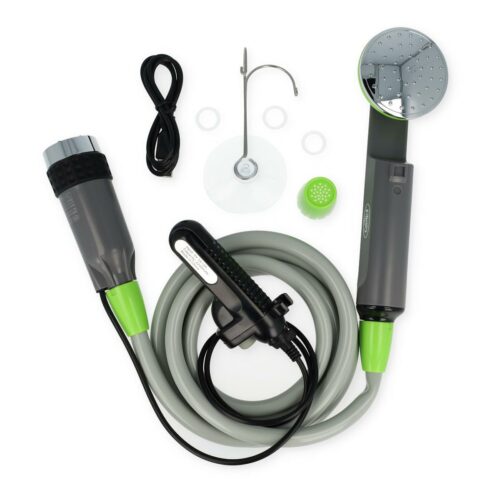 Camp4 Camping-Duschset mit Akku-Tauchpumpe