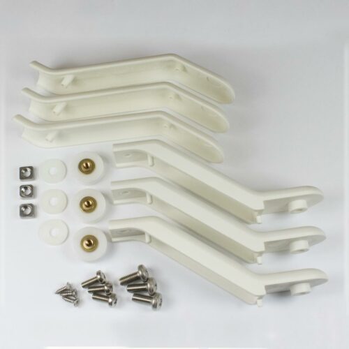 Scheibenhalter für Duschtüren, gebogen - Remis Ersatzteilnr. 10024717 - für Typ: Remilight/Remistyle