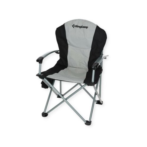 KingCamp Deluxe Faltstuhl schwarz/grau