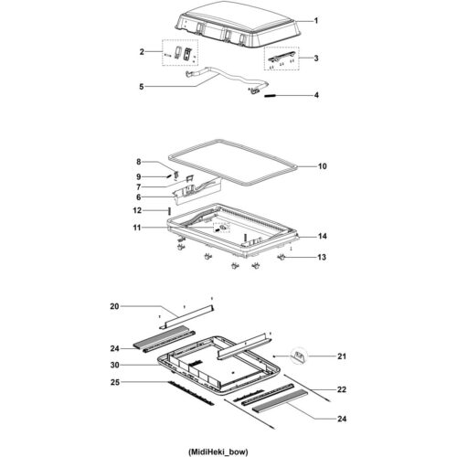 Feder - Dometic Ersatzteil Nr. 4460000211 - für Zwangsbelüftung, links und rechts