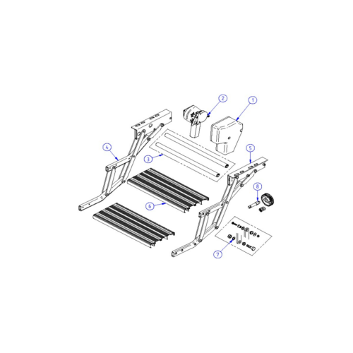 Trittbrett-Set - Thule Ersatzteil Nr. 1500602281 - für Double Step 12V 550