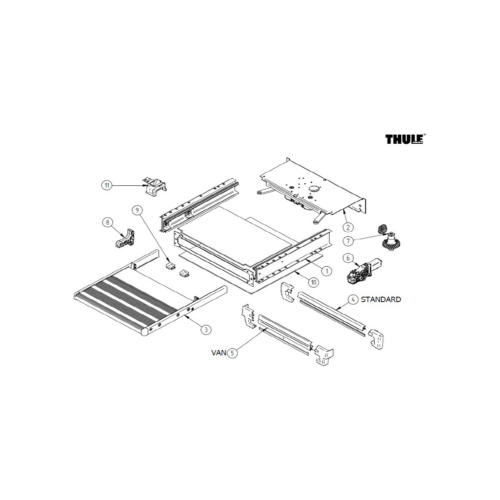 Motor - Thule Ersatzteil Nr. 1500602732 - für Slide Out Step 400 2012 V12