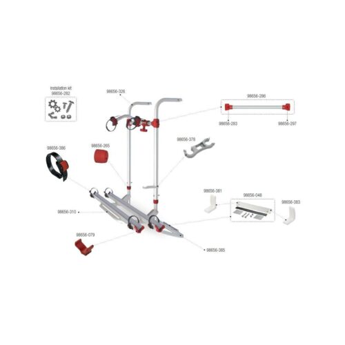 Untere Tragestruktur - Fiamma Ersatzteil Nr. 98656-385 - für Carry-Bike Simple Plus 200