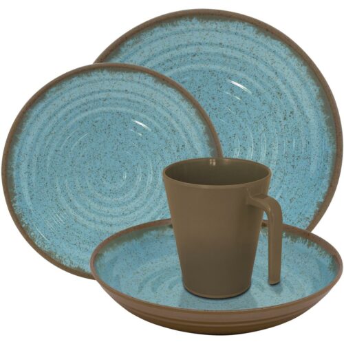 Eurotrail Geschirrset, 16-teilig, Ocean