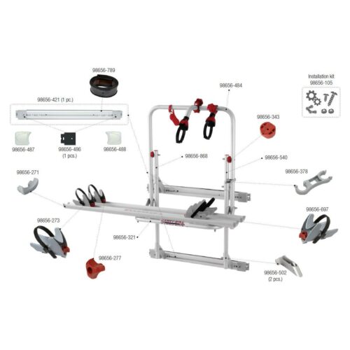 Montagesatz - Fiamma Ersatzteil Nr. 98656-105 - für Carry-Bike 200 DJ