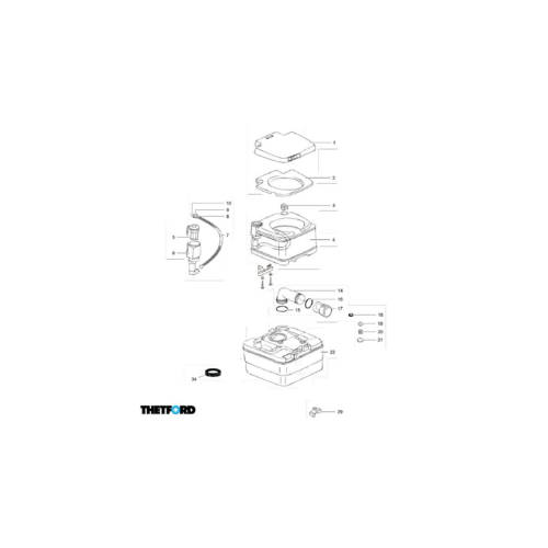 Ventil - Thetford Ersatzteil Nr. 752489 - für PP 465 granit