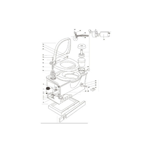 Feder Halteklammer - Thetford Ersatzteil Nr. 16169 - für Cassette C 2 / C4