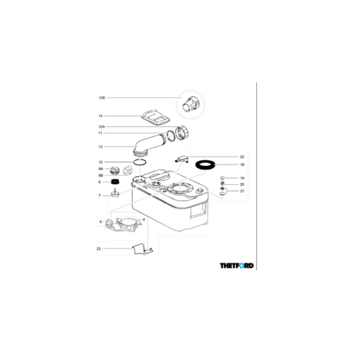 Kit Schalter einstufig (50543) - Thetford Ersatzteil Nr. 5075162 - für C250 S / C250 CS / C250CWE