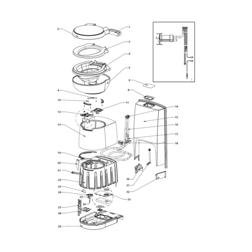 Lüftungsplatte - Thetford Ersatzteil Nr. 5073462 - für C250 S / C250 CS / C250 CWE