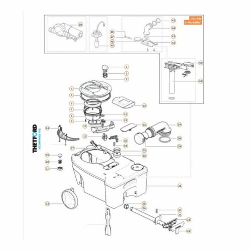 Füllstandanzeige - Thetford Ersatzteil Nr. 5074606 - für Abwassertank C250-C260