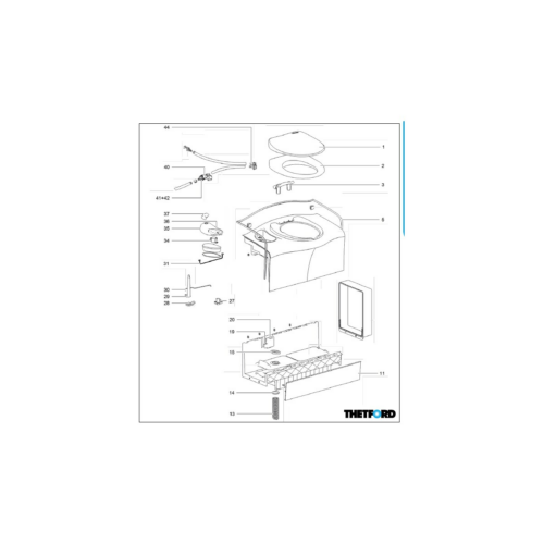 Kabelbaum - Thetford Ersatzteil Nr. 32319 - für C402 C / X und C403 L