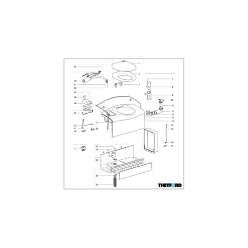 Schlauchanschluss - Thetford Ersatzteil Nr. 5180762 - für Cassette C402 C / X