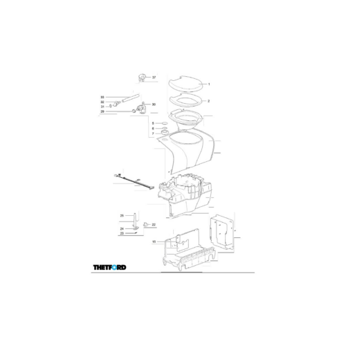 Platine - Thetford Ersatzteil Nr. 90716 - für Cassette C503 L