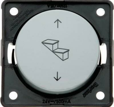 Berker Integro Flow/Pure Wipptaster Trittstufe, 12/24V, grau