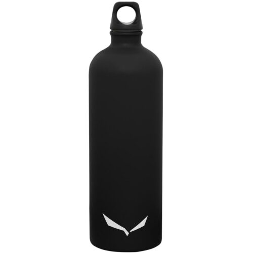 Salewa Isarco Trinkflasche, Edelstahl, 1L, schwarz