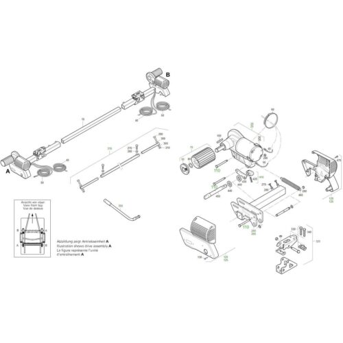 Führungsschraube 76mm inkl. Pos. 8 - Truma Ersatzteil Nr. 60030-89300 - für Mover GO2