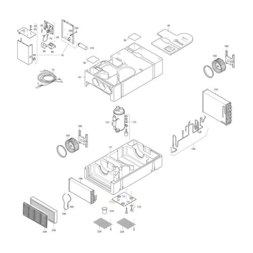 Kompressor-Trägerplatte - Truma Ersatzteil Nr. 40090-51000 - passend zu Saphir Klimaanlagen