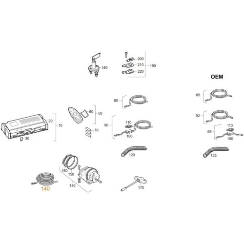 Steckdosenkabel - Truma Ersatzteil Nr. 60030-99900 - für Mover SE/H SE/TE/H TE/SE R/H SE R/TE R/H TE R/TE R4