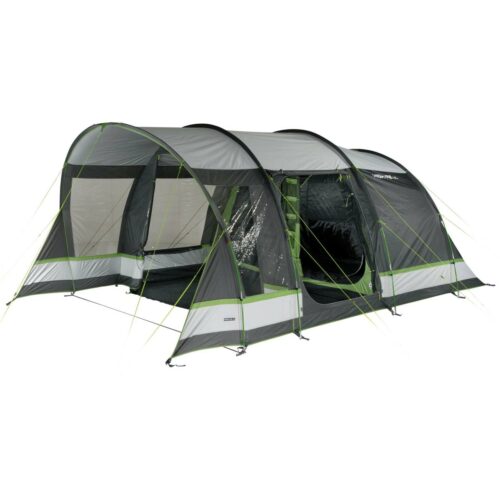 High Peak Garda 4.0 Tunnelzelt, 4-Personen, 550x280cm, hellgrau-dunkelgrau-grün