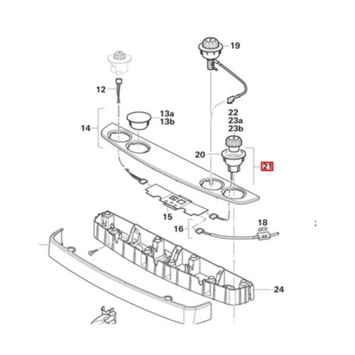 Griffbuchse, beleuchtet - Truma Ersatzteil Nr. 30090-16200 - passend zu S-Heizungen