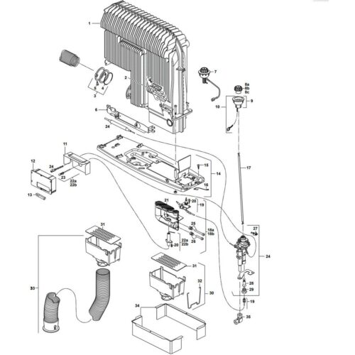 Sockel mit Schrauben - Truma Ersatzteil Nr. 30090-91800 - für S 3004 (P) Heizungen