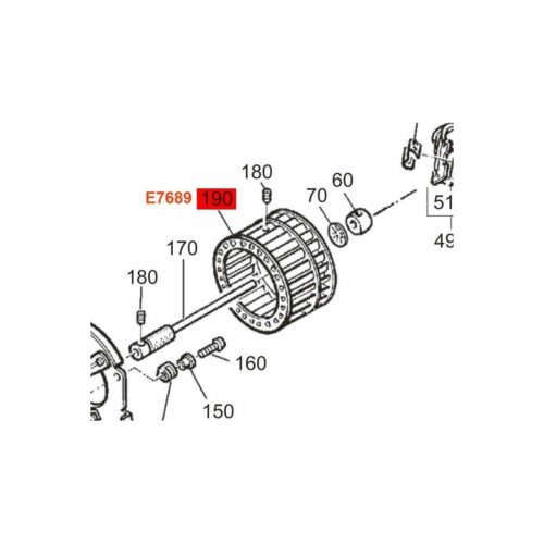 Ventilatorrad - Truma Ersatzteile Nr. 39050-52900 für Trumatic Heizung