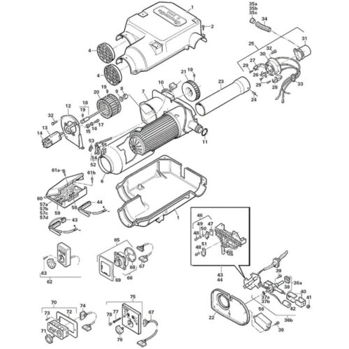 Brenner/Erdgas komplett - Truma Ersatzteil Nr. 39050-62000 - für E 2400