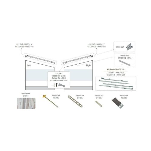 Endstückfeder - Fiamma Ersatzteil Nr. 98655-924 - für Fast Clip CS