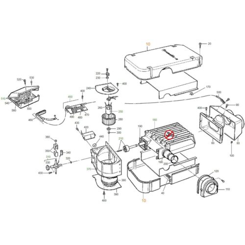 Verkleidung komplett - Truma Ersatzteil Nr. 39010-37500 für Trumatic E 4000
