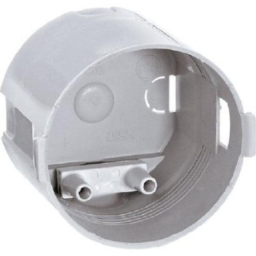 Berker Integro Flow/Pure Berührungsschutzdose, 1-fach, ø 45x35mm, grau