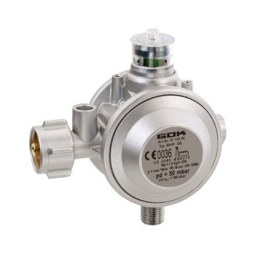 GOK Niederdruckregler für Gewerbe 1,5kg/h, 50mbar