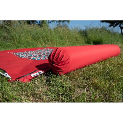 Bent Zip XL Lounger verbindbare Kissenrolle, 30x175cm, rot