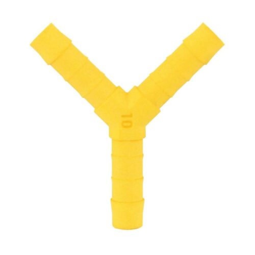 Lilie Y 90° Verbinder, gelb, ø10 mm