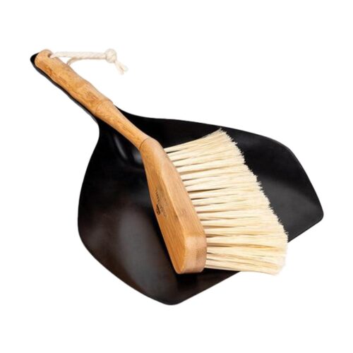 Holiday Travel Handfeger mit Kehrschaufel, Bambus