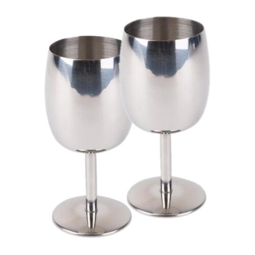 Camp4 Weinkelch, Edelstahl, 230ml, 2er Set