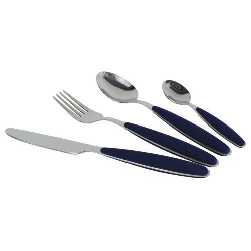 Gimex Grey Line Besteck-Set, 16-teilig, dunkelblau