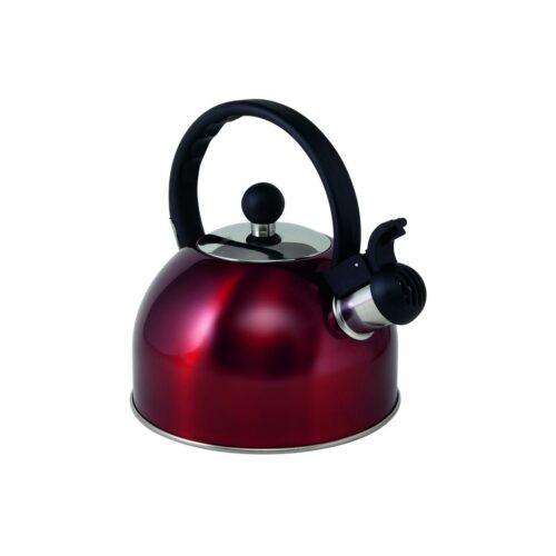 Via Mondo Flötenkessel, Edelstahl, 1,5L, bordeaux